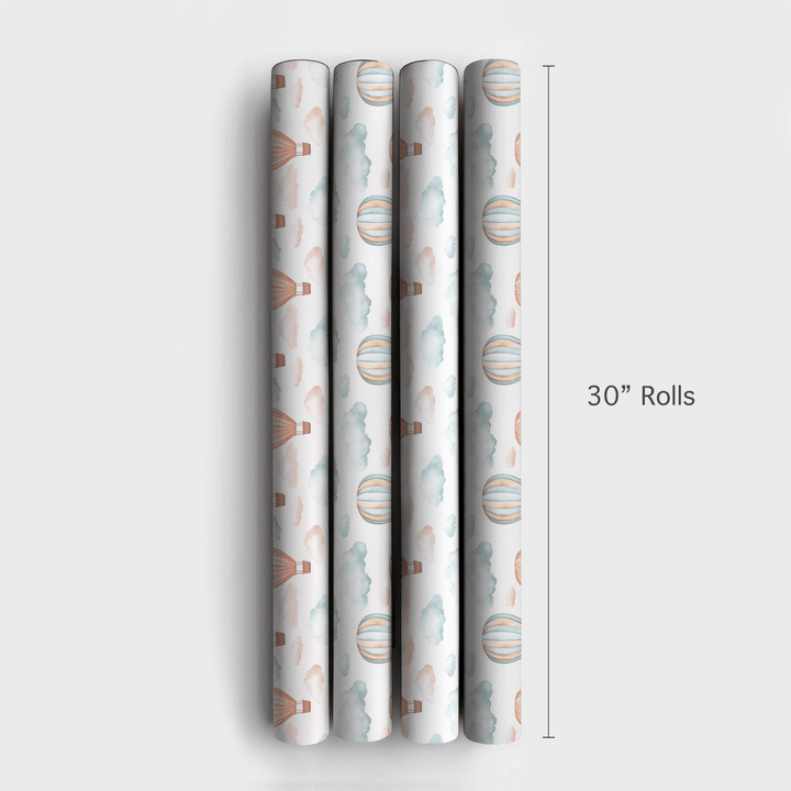 Soaring in Soft Shades - Wrapping Paper - Aspen & Arlo