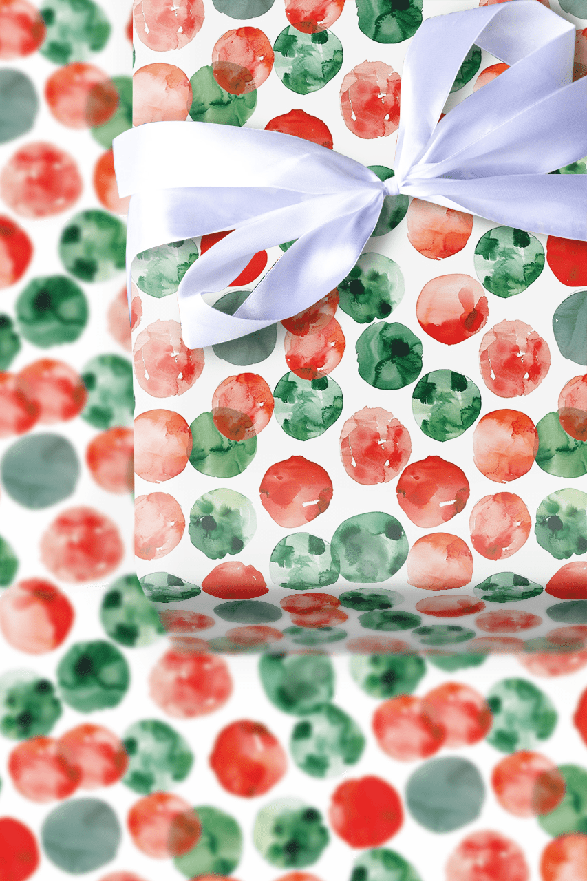 Peppermint Polka - Wrapping Paper - Aspen & Arlo