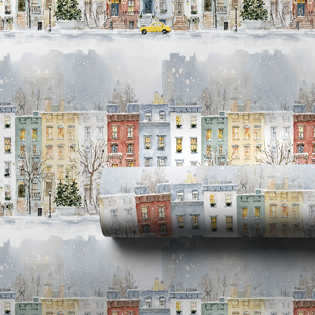 Snowfall on the Brownstones