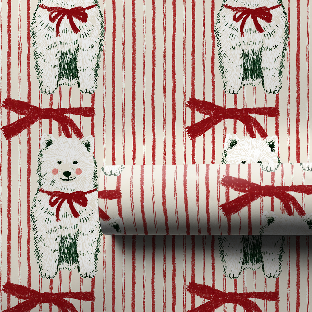 Striped And Samoyed