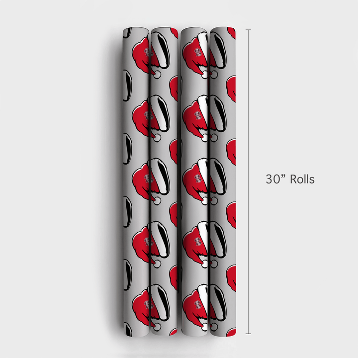 Maroon Merry - Wrapping Paper - Aspen & Arlo
