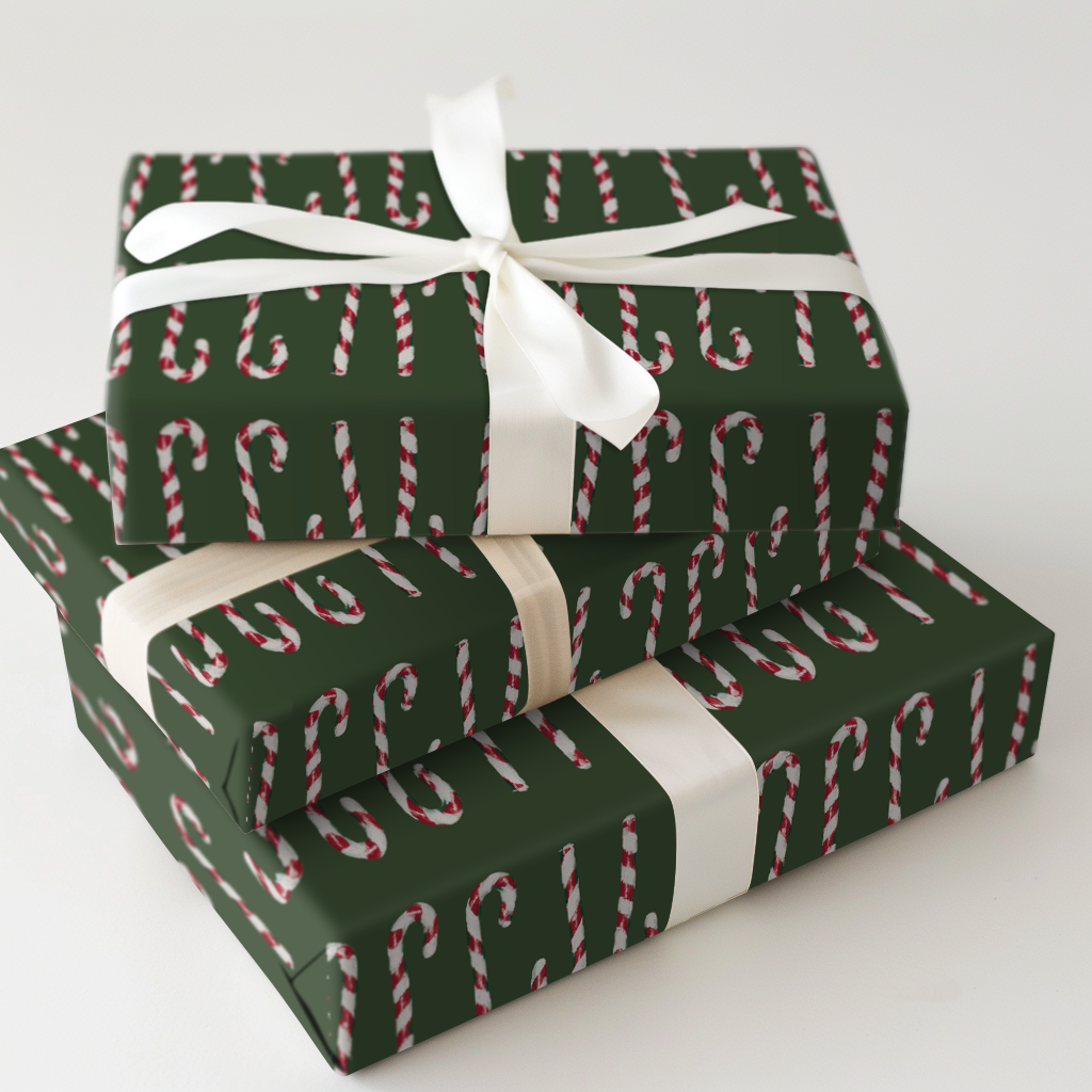 Vintage Green Candycane