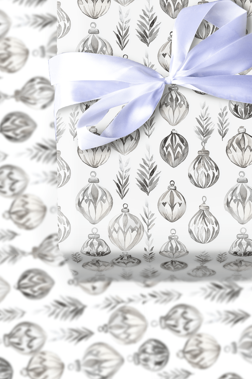 Dazzling Silver - Wrapping Paper - Aspen & Arlo