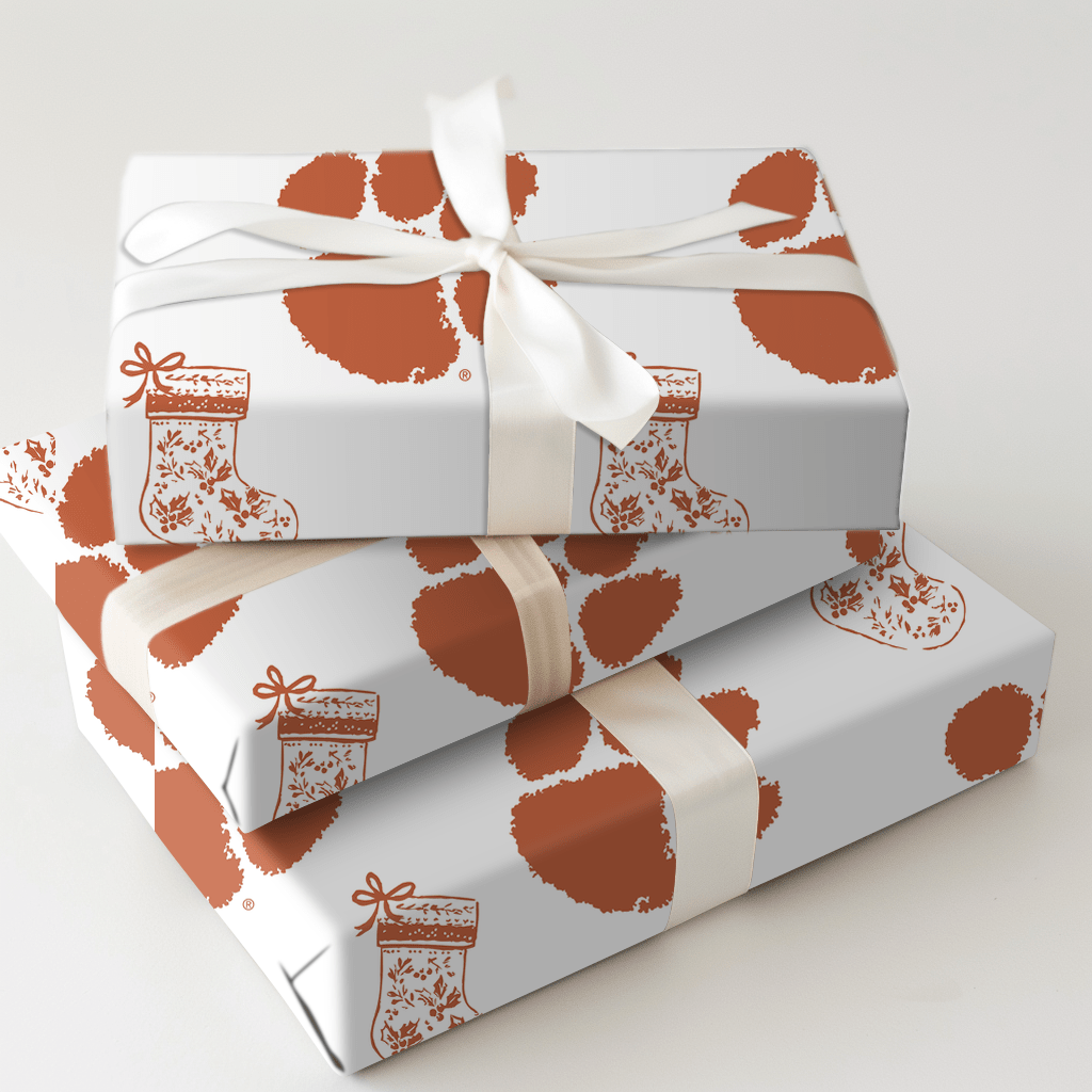 Clemson Stocking - Wrapping Paper - Aspen & Arlo