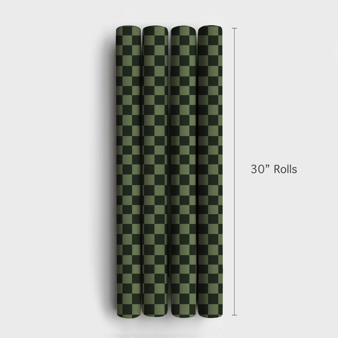 Moss Check - Wrapping Paper - Aspen & Arlo