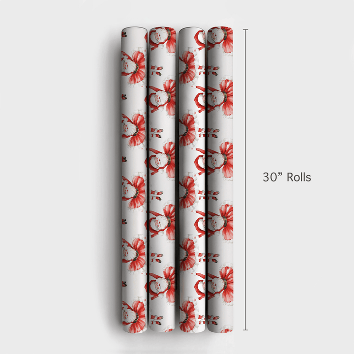 Sugarplum Santa - Wrapping Paper - Aspen & Arlo