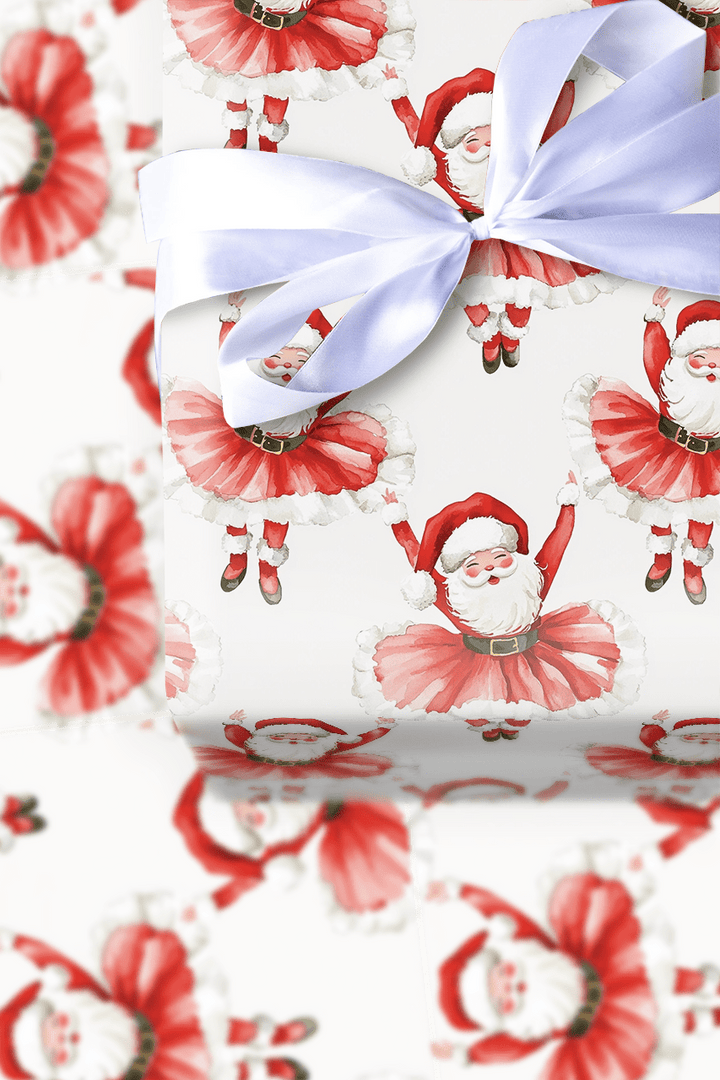 Sugarplum Santa - Wrapping Paper - Aspen & Arlo