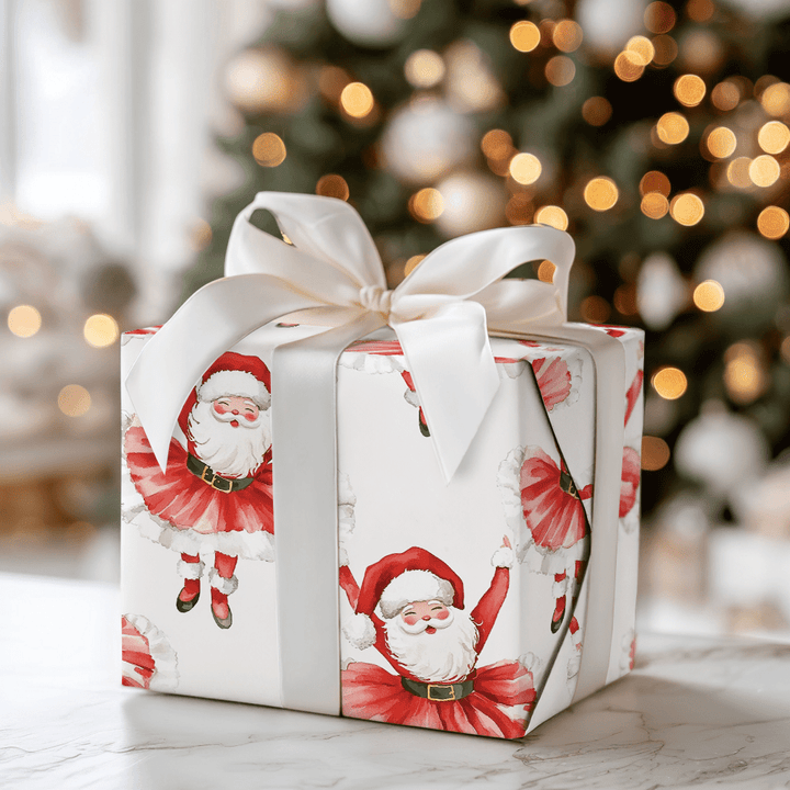 Sugarplum Santa - Wrapping Paper - Aspen & Arlo