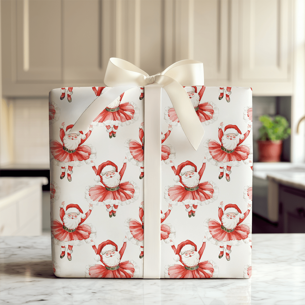 Sugarplum Santa - Wrapping Paper - Aspen & Arlo