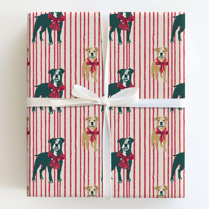 Pitbull Christmas Stripes