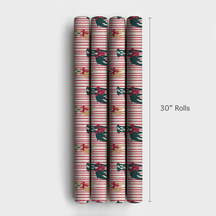 Pitbull Christmas Stripes