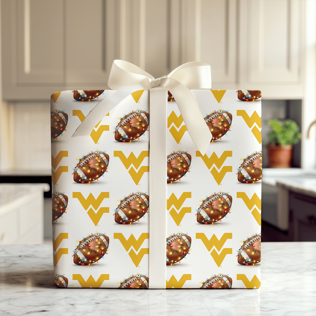 Festive Field WVU - Wrapping Paper - Aspen & Arlo