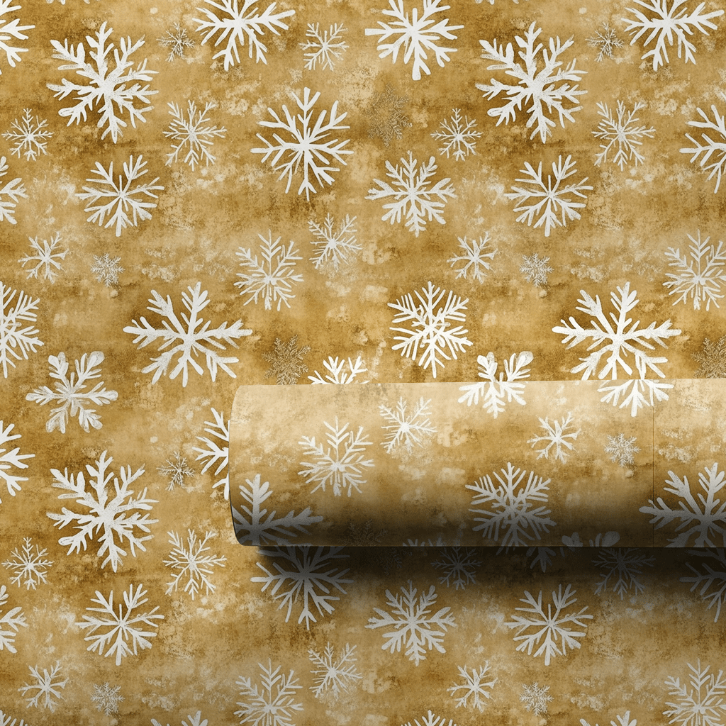 Snow Globe Gold - Wrapping Paper - Aspen & Arlo