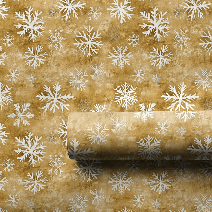 Snow Globe Gold - Wrapping Paper - Aspen & Arlo