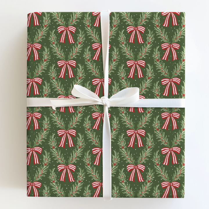 Peppermint Bow Garland