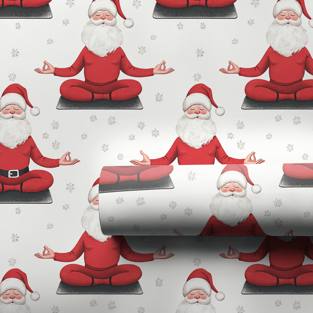 Santa's Zen Zone - Wrapping Paper - Aspen & Arlo