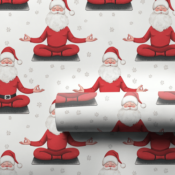 Santa's Zen Zone - Wrapping Paper - Aspen & Arlo