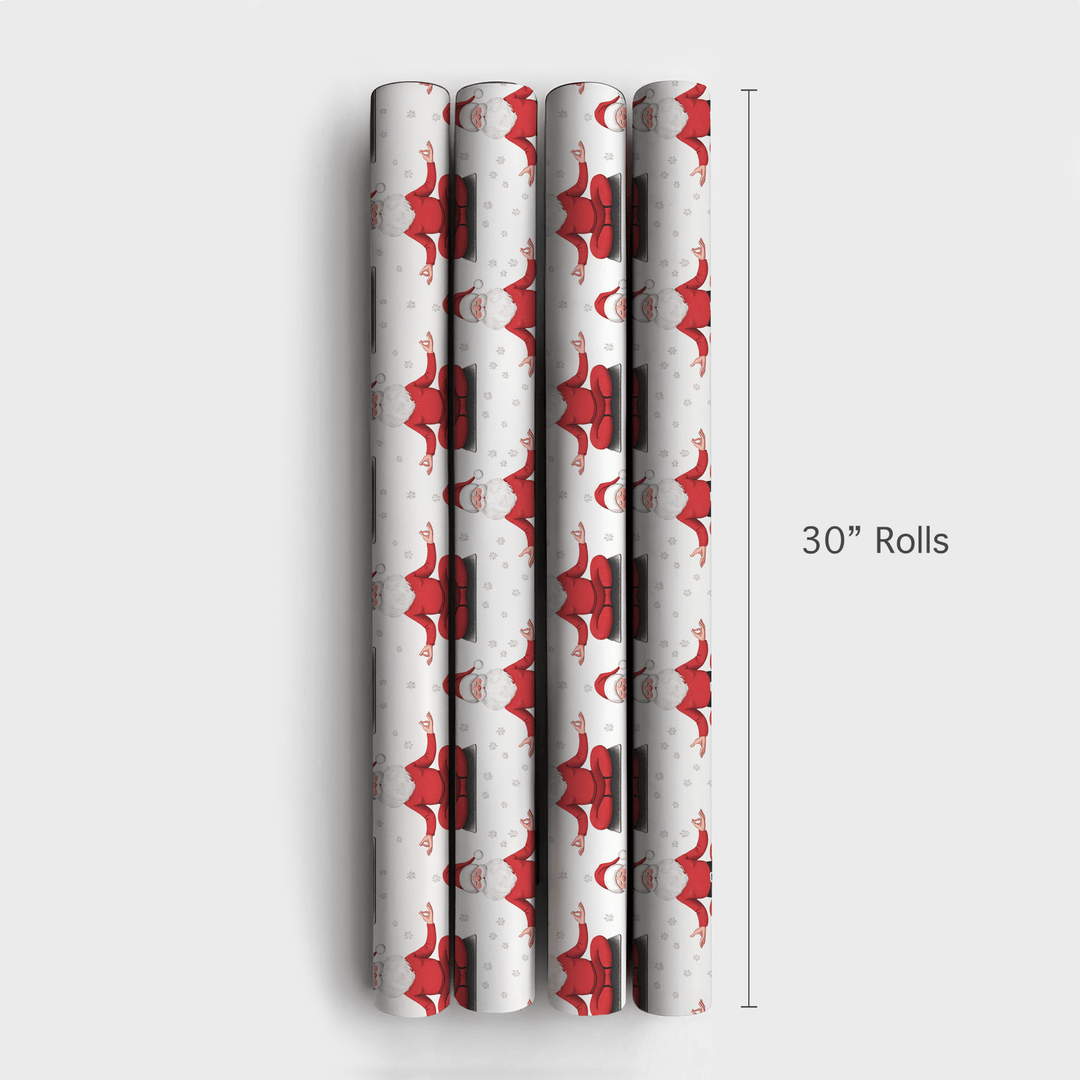 Santa's Zen Zone - Wrapping Paper - Aspen & Arlo