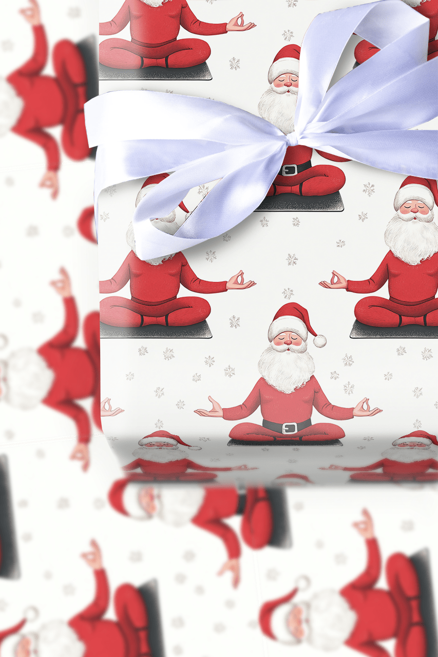 Santa's Zen Zone - Wrapping Paper - Aspen & Arlo