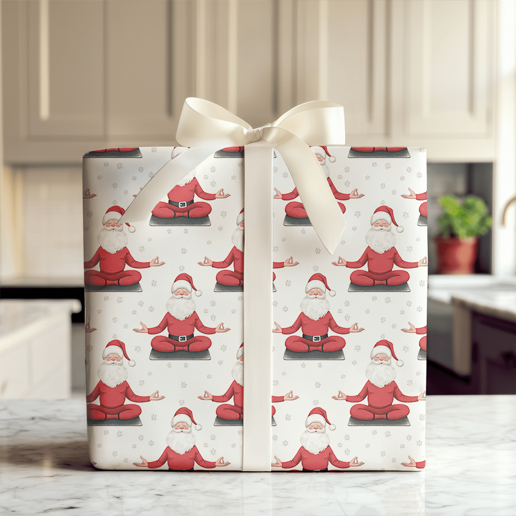 Santa's Zen Zone - Wrapping Paper - Aspen & Arlo