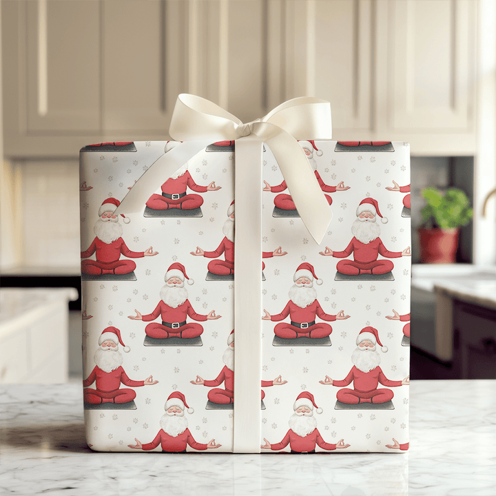 Santa's Zen Zone - Wrapping Paper - Aspen & Arlo