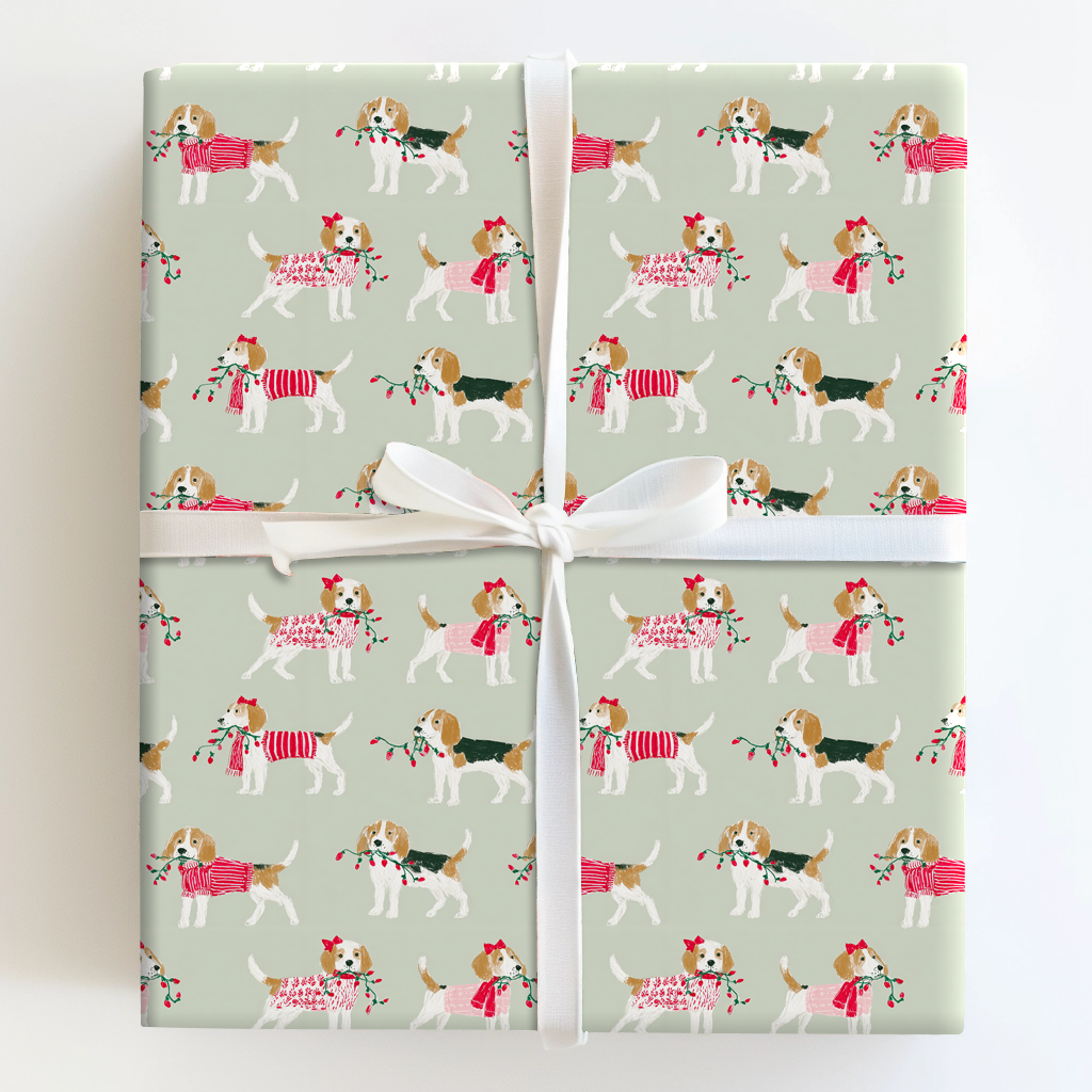 Beagles at Christmastime