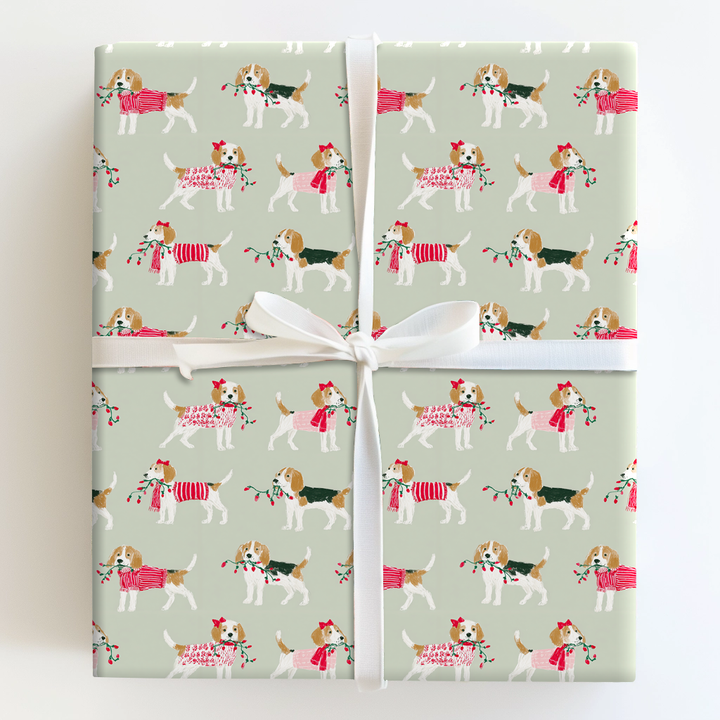 Beagles at Christmastime