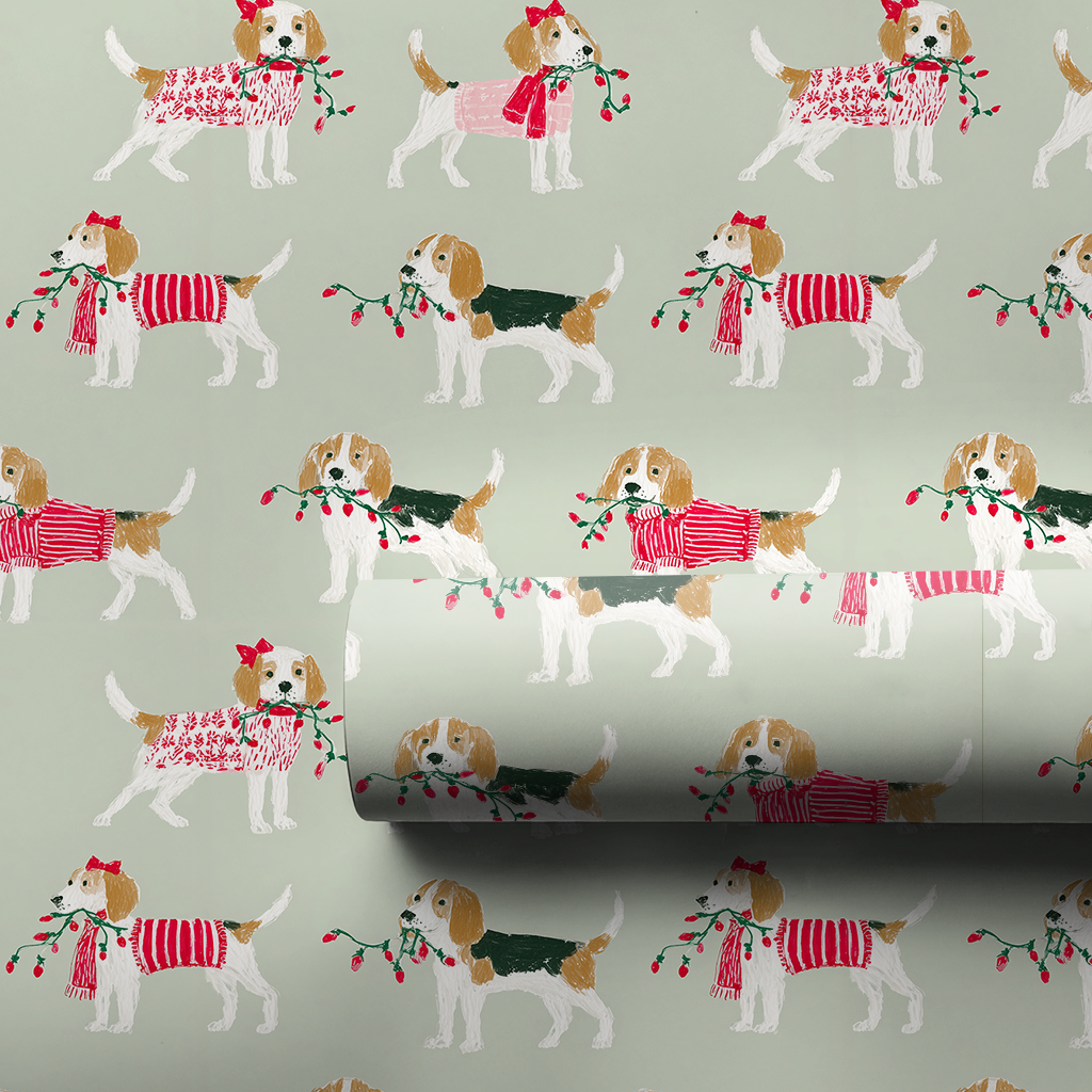 Beagles at Christmastime