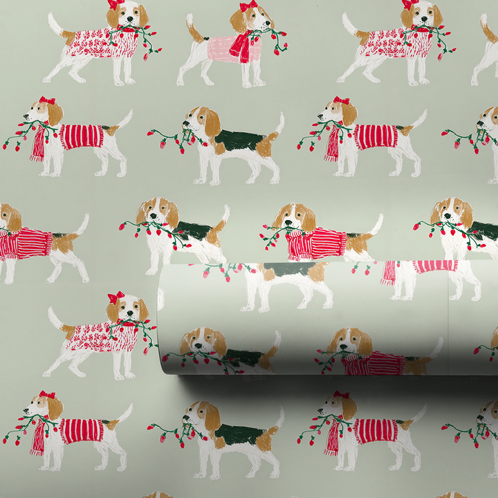Beagles at Christmastime