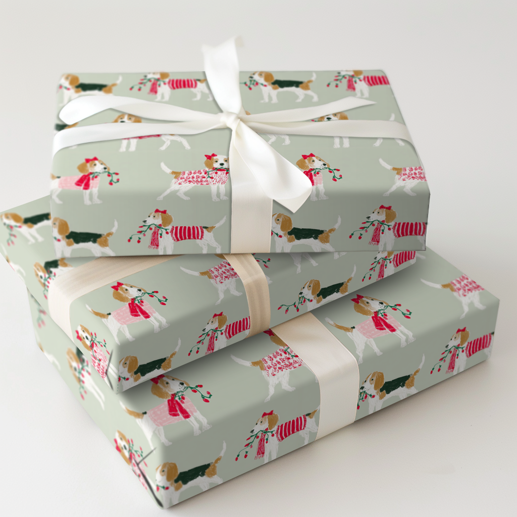 Beagles at Christmastime