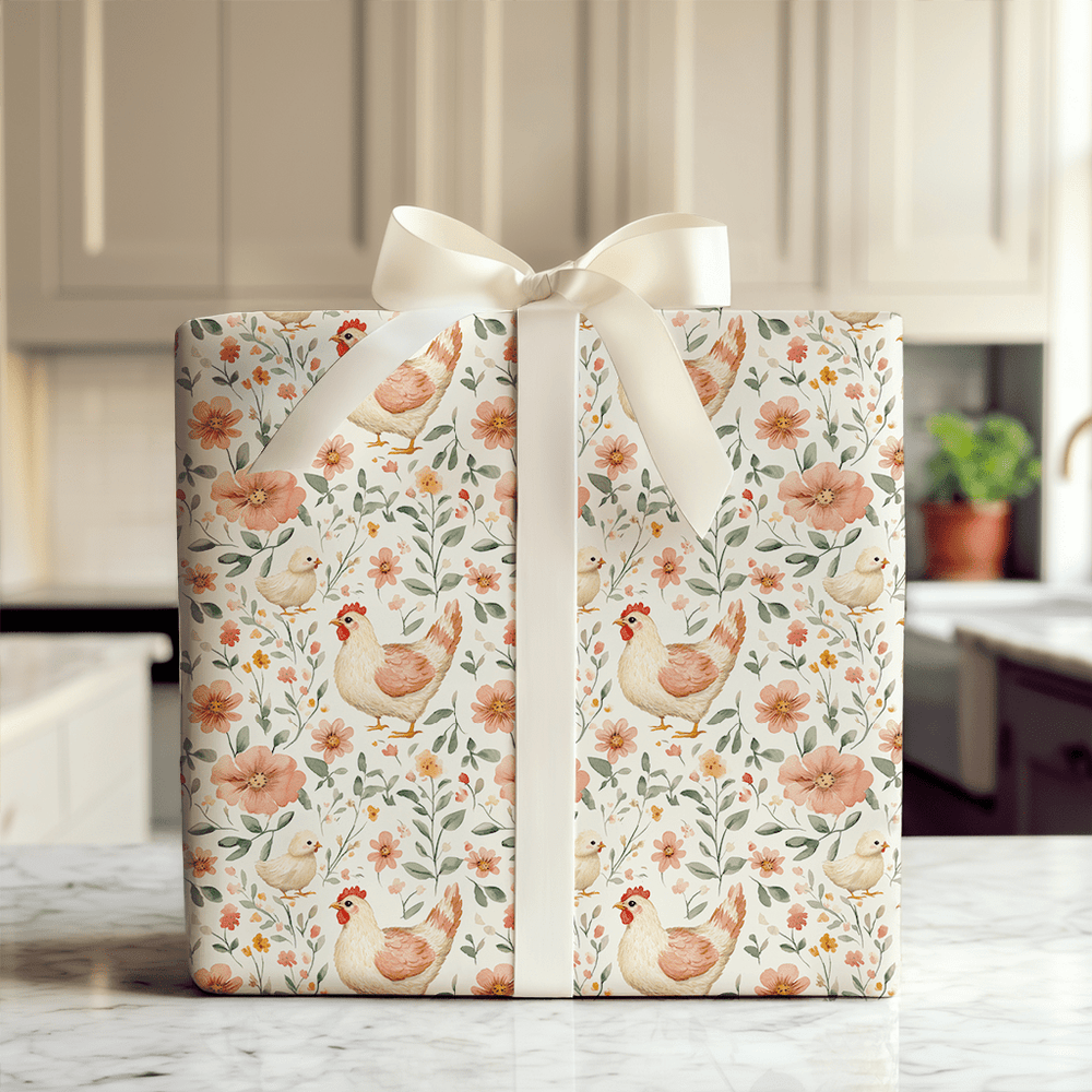 Chicks In One Basket - Wrapping Paper - Aspen & Arlo