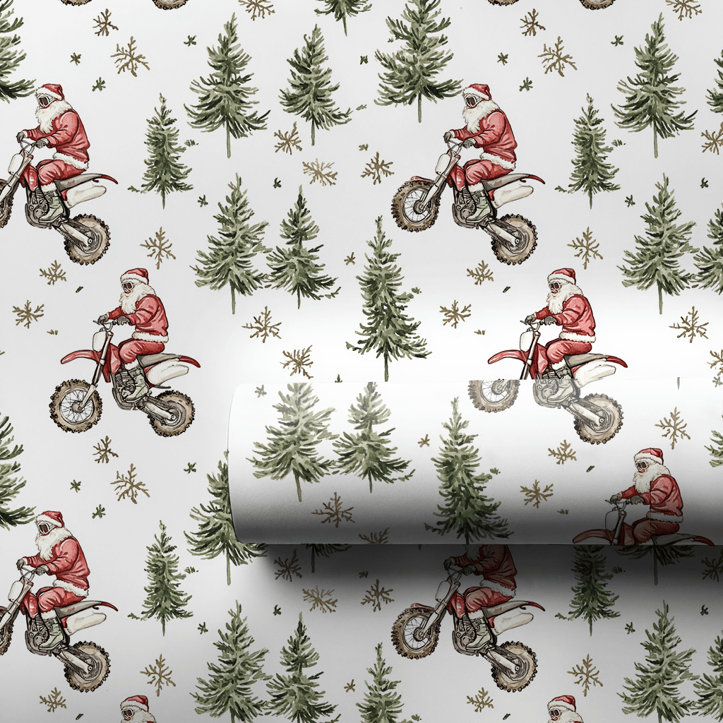 Wheelie Good Tidings - Wrapping Paper - Aspen & Arlo