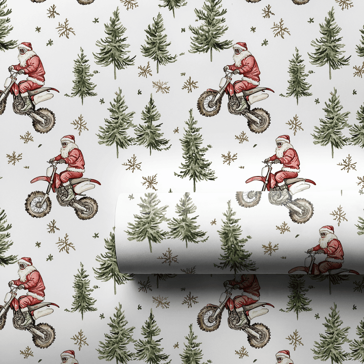 Wheelie Good Tidings - Wrapping Paper - Aspen & Arlo