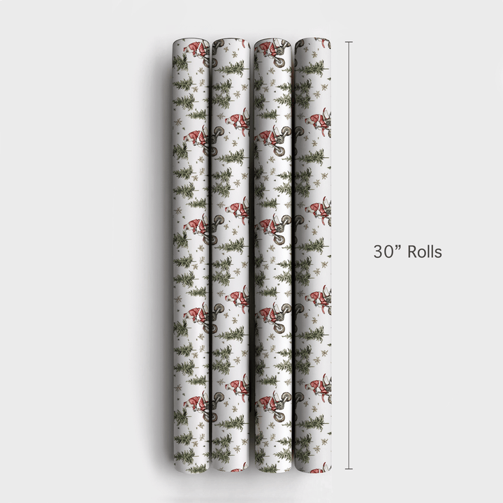 Wheelie Good Tidings - Wrapping Paper - Aspen & Arlo