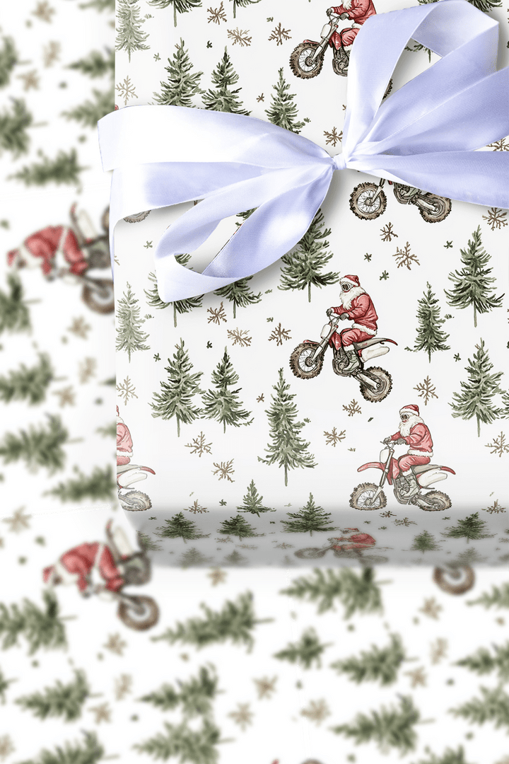 Wheelie Good Tidings - Wrapping Paper - Aspen & Arlo