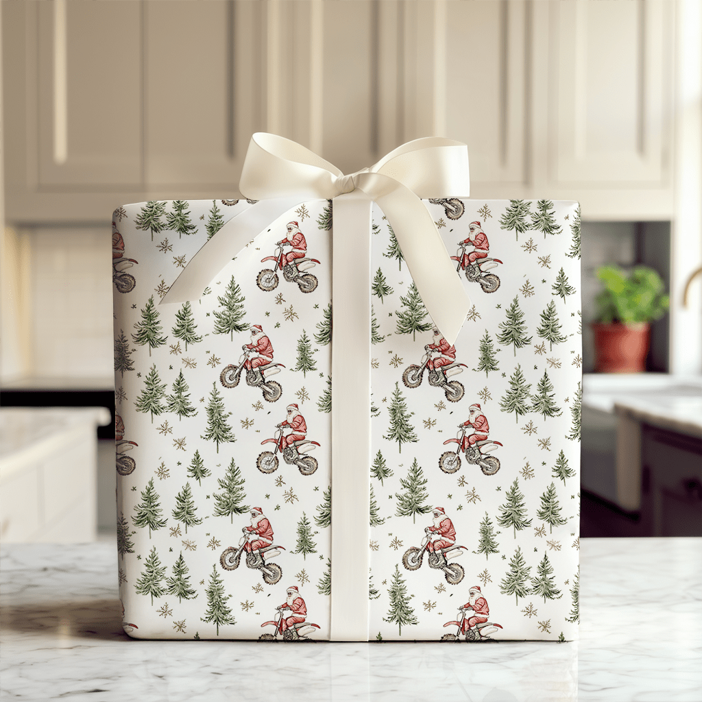 Wheelie Good Tidings - Wrapping Paper - Aspen & Arlo