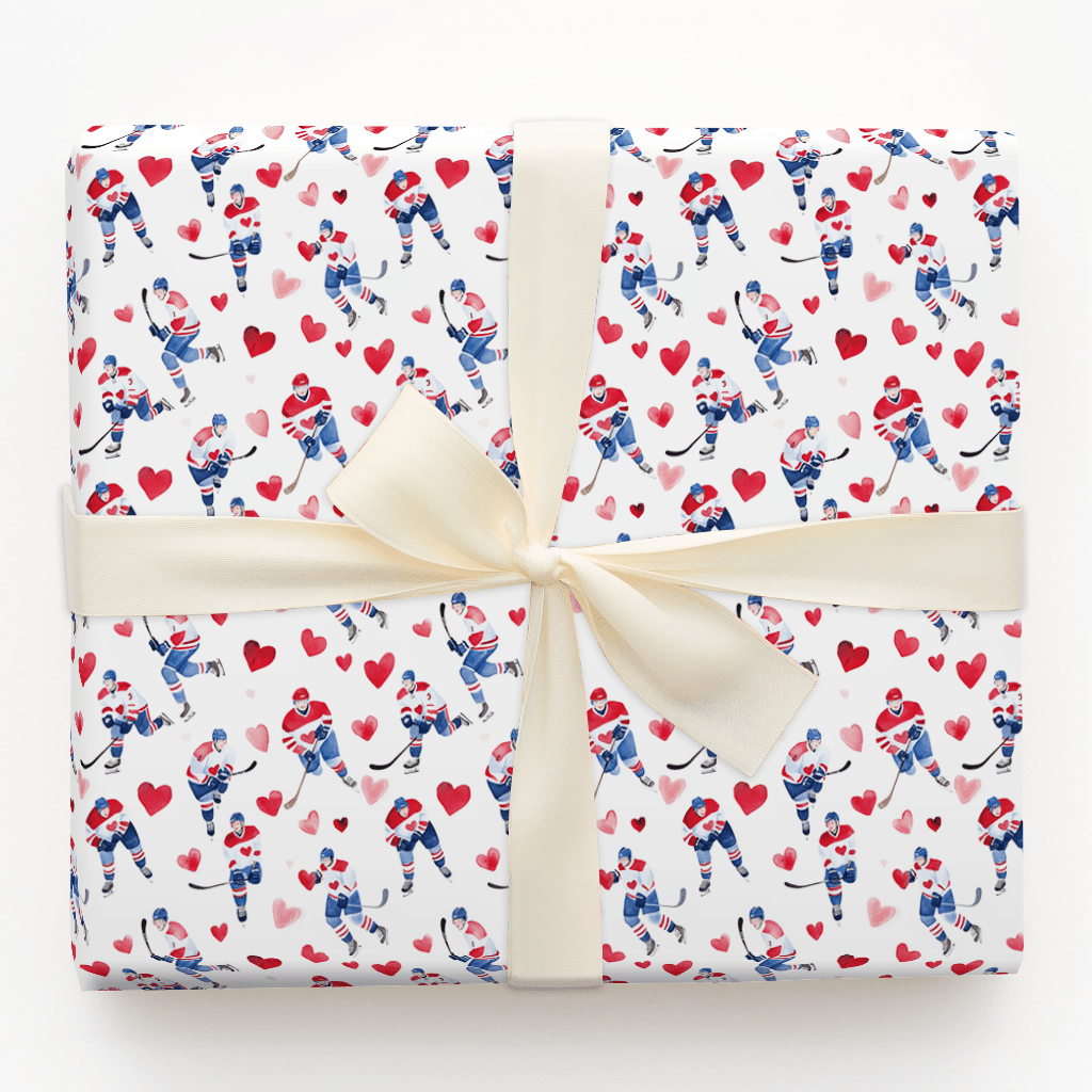 Hearts on Ice - Wrapping Paper - Aspen & Arlo