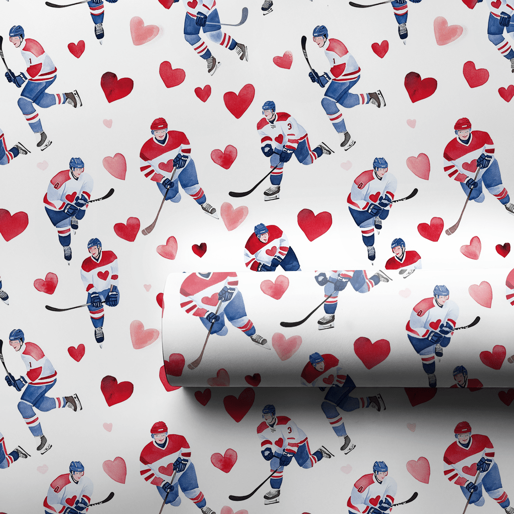 Hearts on Ice - Wrapping Paper - Aspen & Arlo