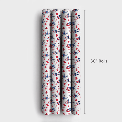 Hearts on Ice - Wrapping Paper - Aspen & Arlo