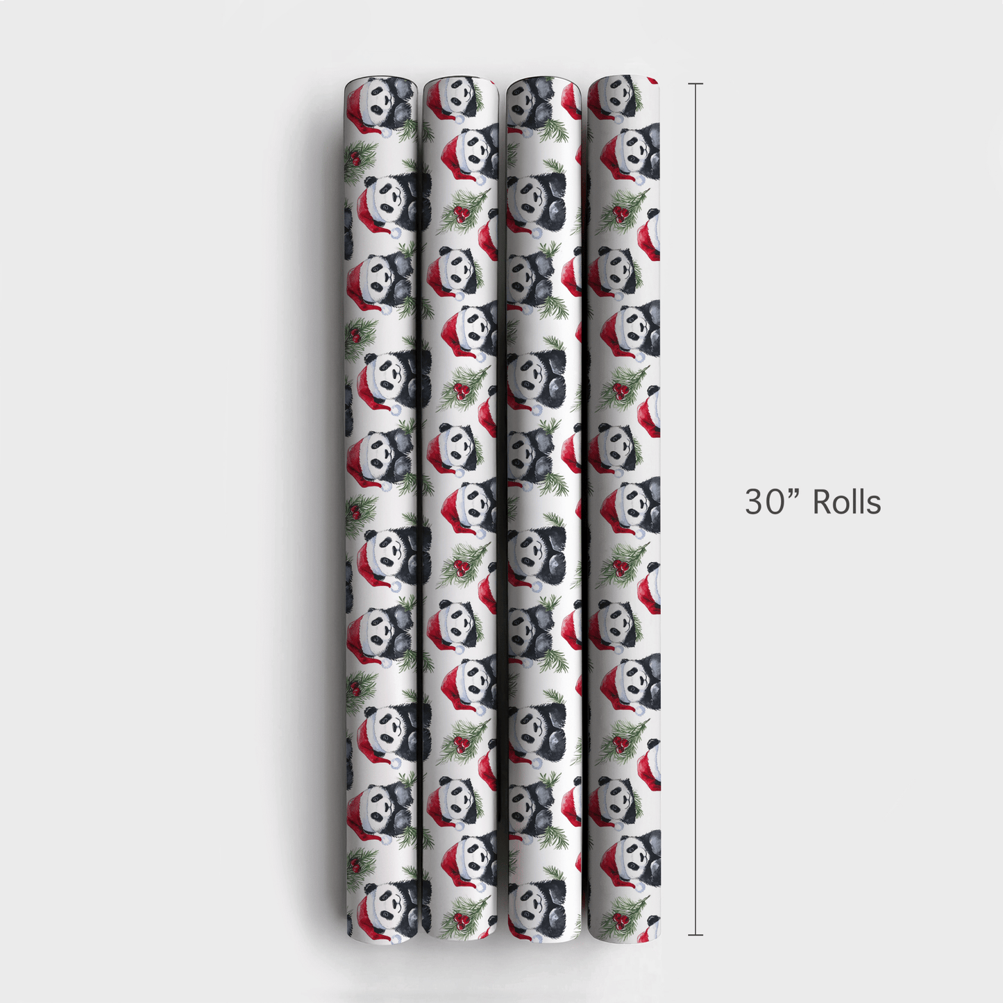 Santa Panda - Wrapping Paper - Aspen & Arlo