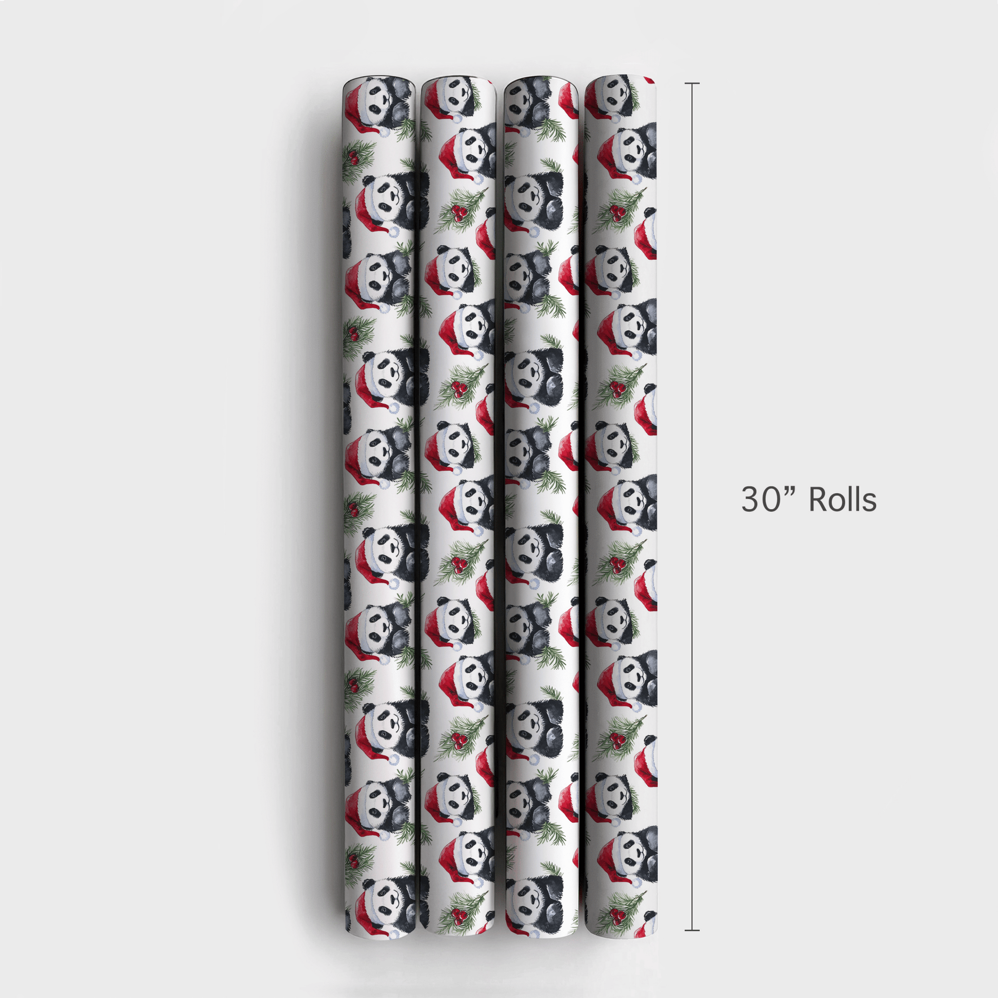 Santa Panda - Wrapping Paper - Aspen & Arlo