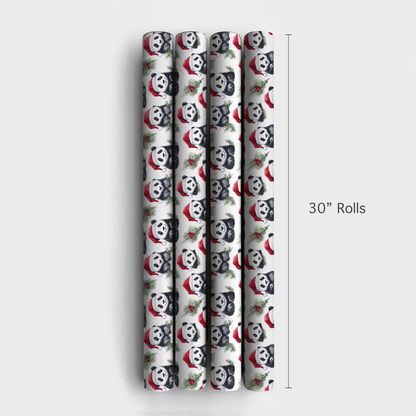 Santa Panda - Wrapping Paper - Aspen & Arlo