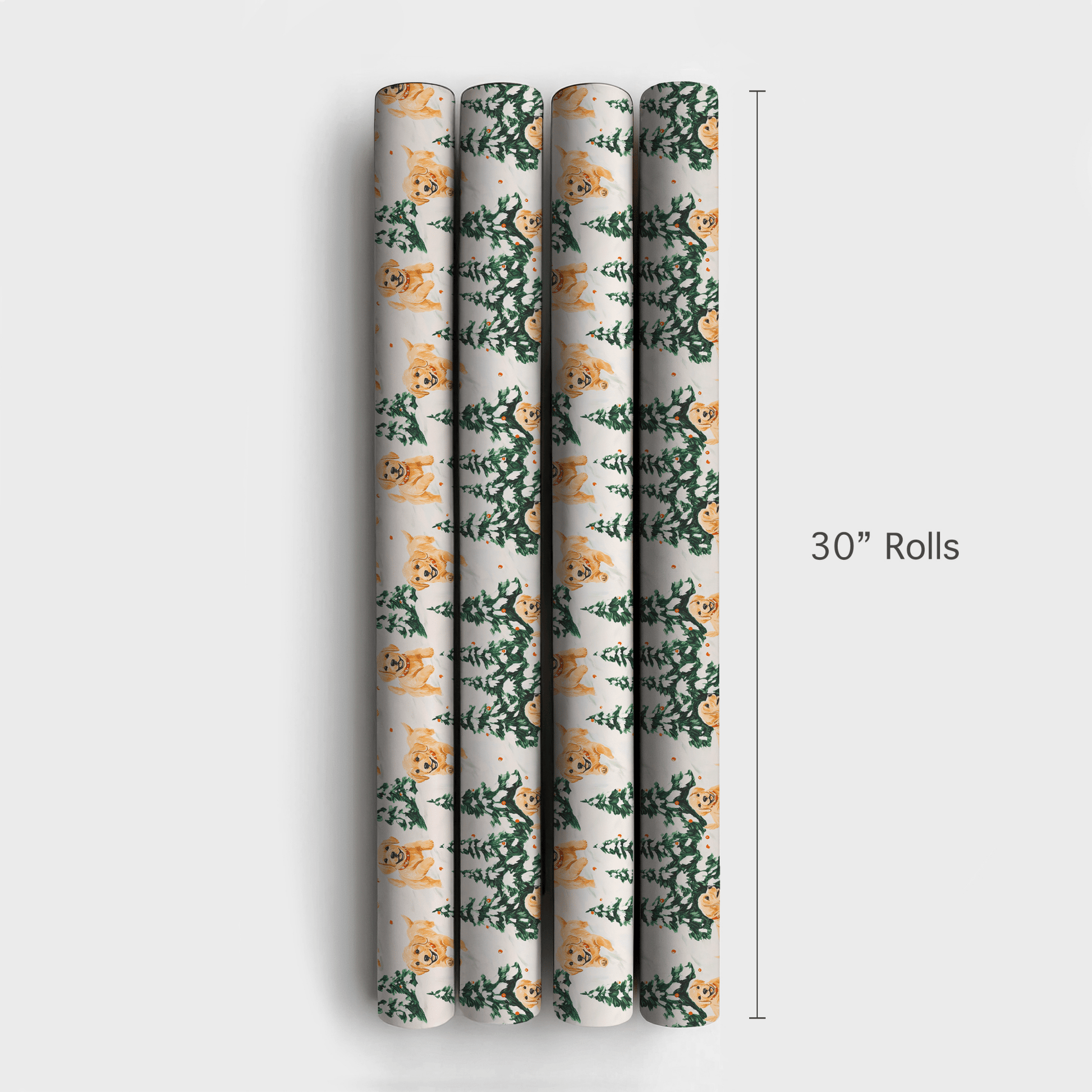 Wagging Winter Pines - Wrapping Paper - Aspen & Arlo
