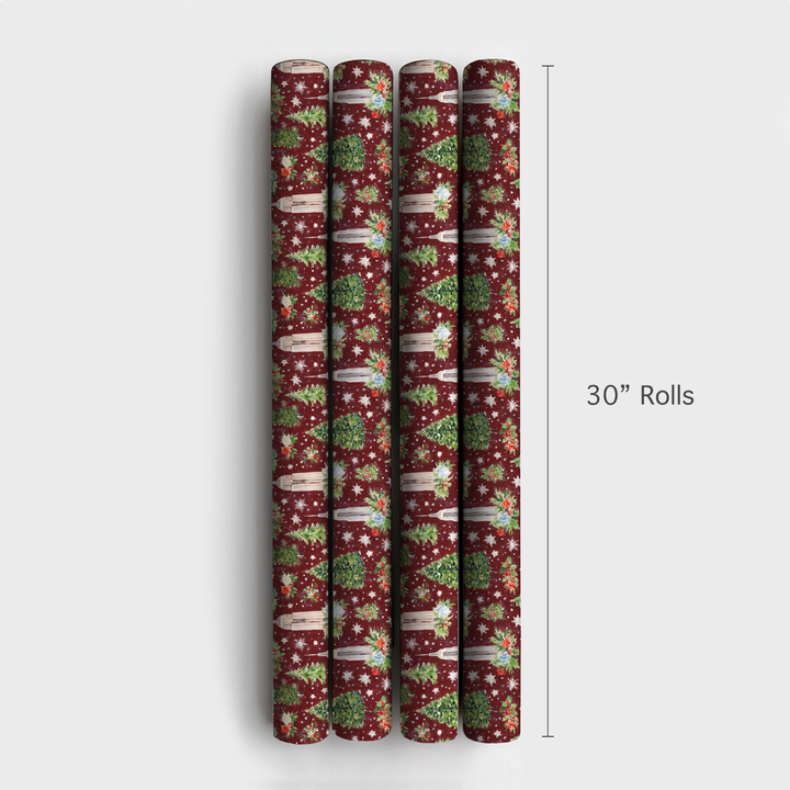 Burgundy Empire State and Florals
