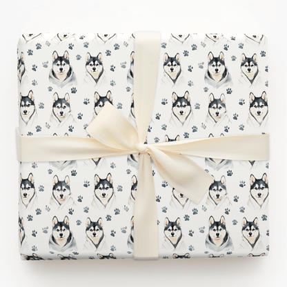 Spa Day with the Huskies - Wrapping Paper - Aspen & Arlo