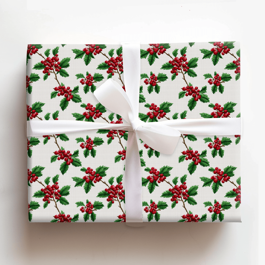Holly and Hem - Wrapping Paper - Aspen & Arlo