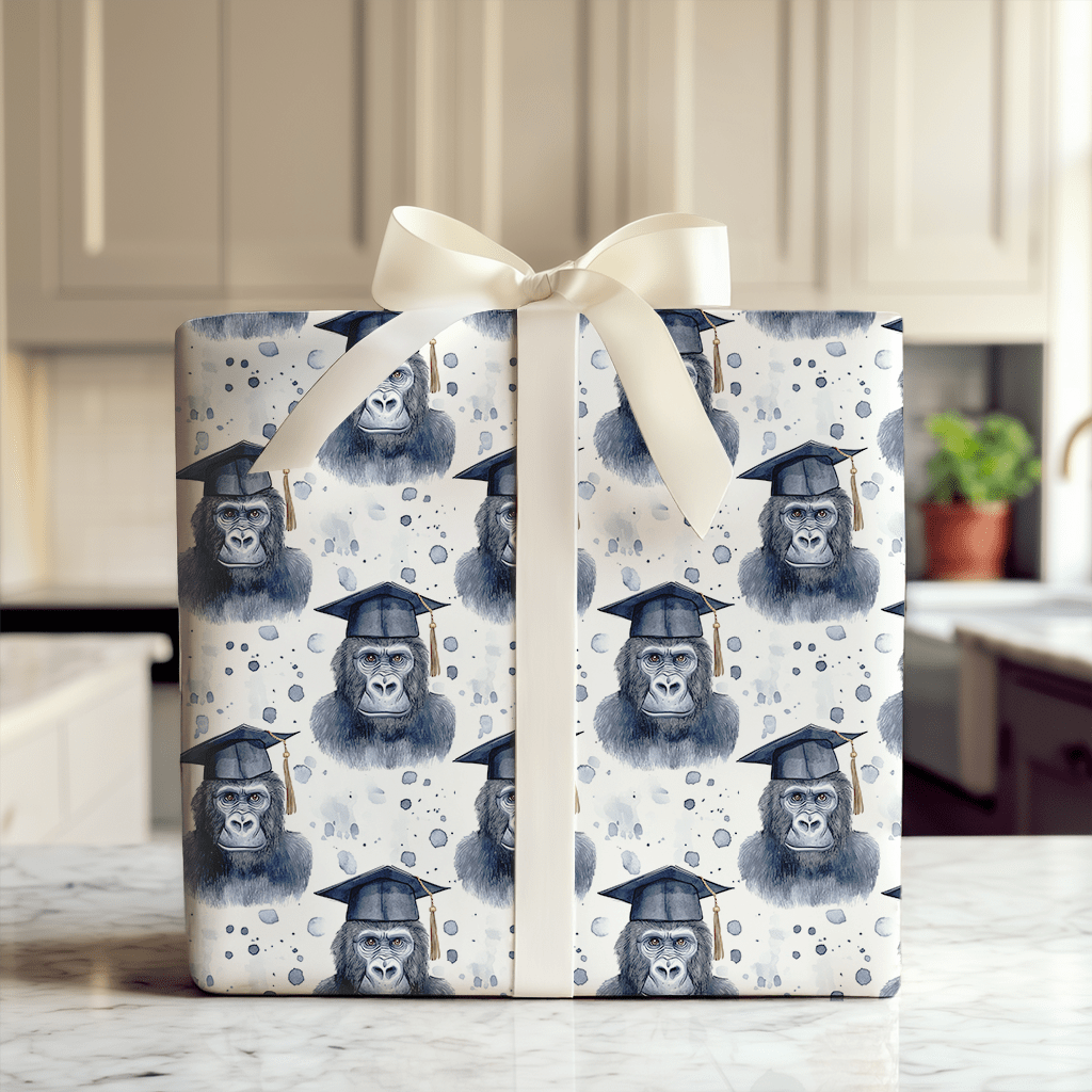 Gorilla Graduate - Wrapping Paper - Aspen & Arlo