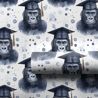 Gorilla Graduate - Wrapping Paper - Aspen & Arlo