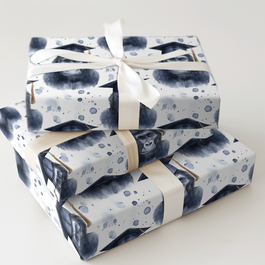 Gorilla Graduate - Wrapping Paper - Aspen & Arlo