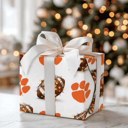 Clemson Christmas Kickoff - Wrapping Paper - Aspen & Arlo